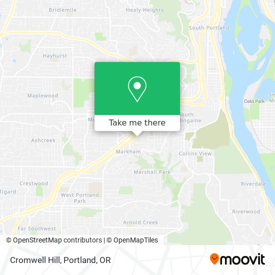 Cromwell Hill map