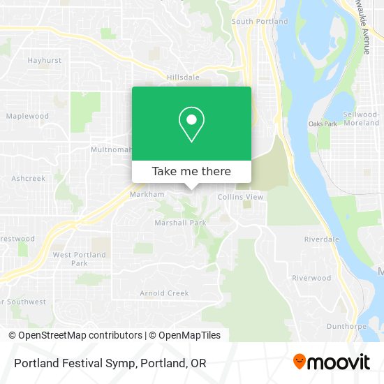 Mapa de Portland Festival Symp