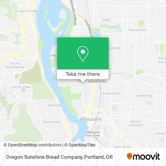 Oregon Sunshine Bread Company map