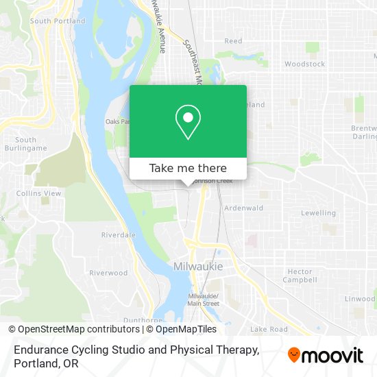 Mapa de Endurance Cycling Studio and Physical Therapy