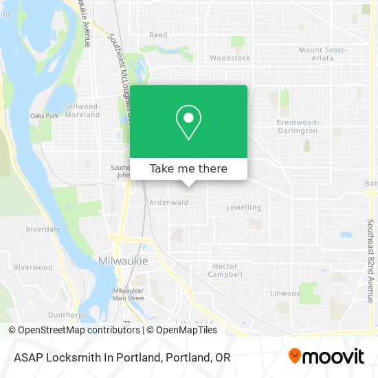 Mapa de ASAP Locksmith In Portland