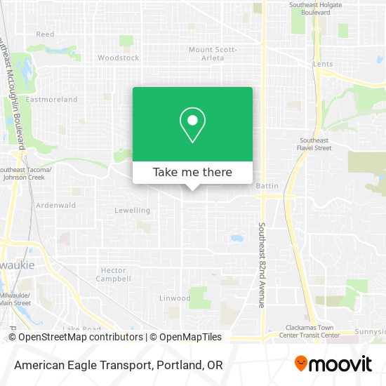 American Eagle Transport map