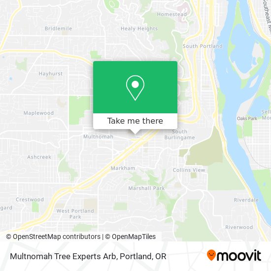 Multnomah Tree Experts Arb map