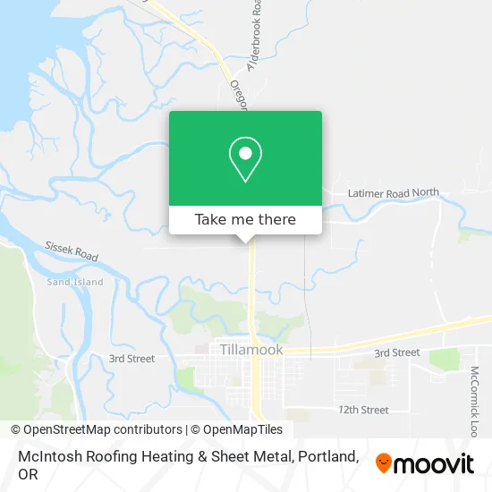 McIntosh Roofing Heating & Sheet Metal map