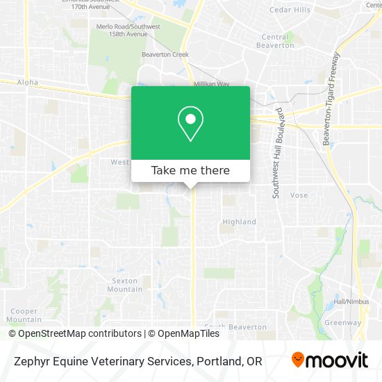 Zephyr Equine Veterinary Services map