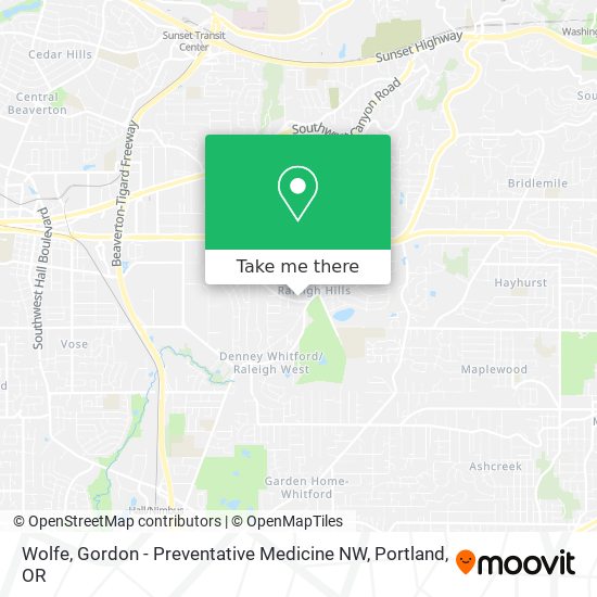 Mapa de Wolfe, Gordon - Preventative Medicine NW