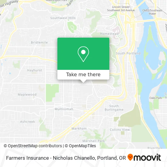 Farmers Insurance - Nicholas Chianello map
