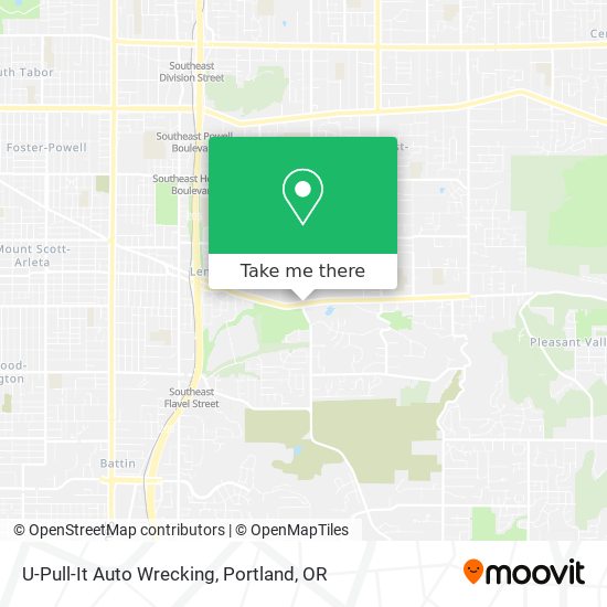 Mapa de U-Pull-It Auto Wrecking