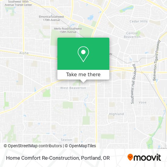 Home Comfort Re-Construction map