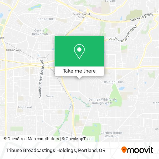 Tribune Broadcastings Holdings map