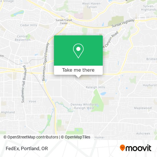 FedEx map