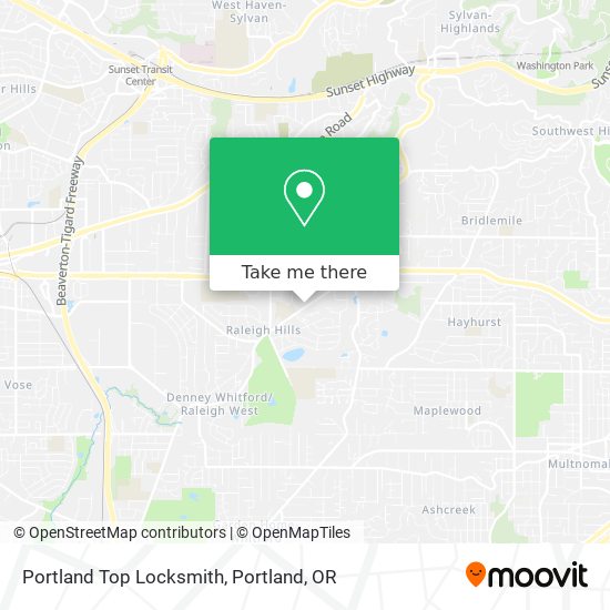 Portland Top Locksmith map