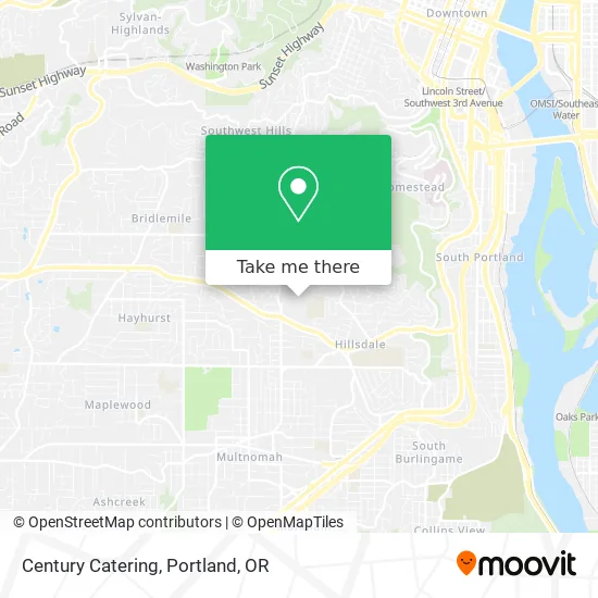 Century Catering map