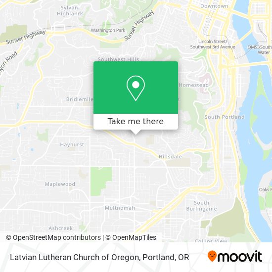 Mapa de Latvian Lutheran Church of Oregon