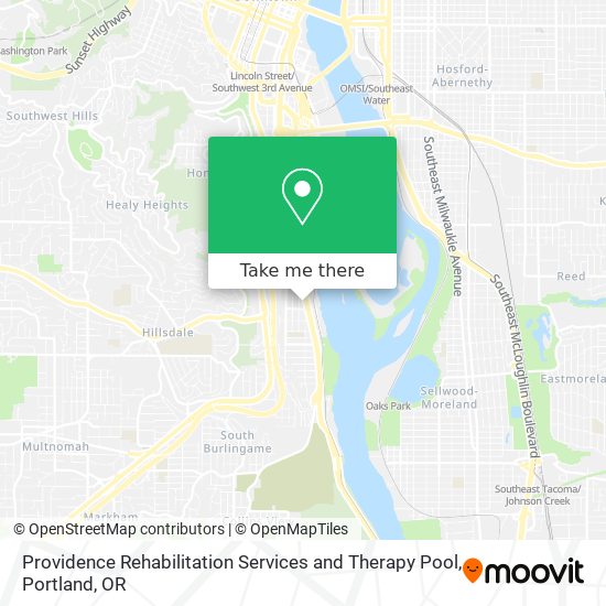 Providence Rehabilitation Services and Therapy Pool map