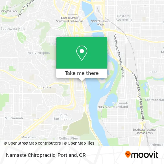Namaste Chiropractic map