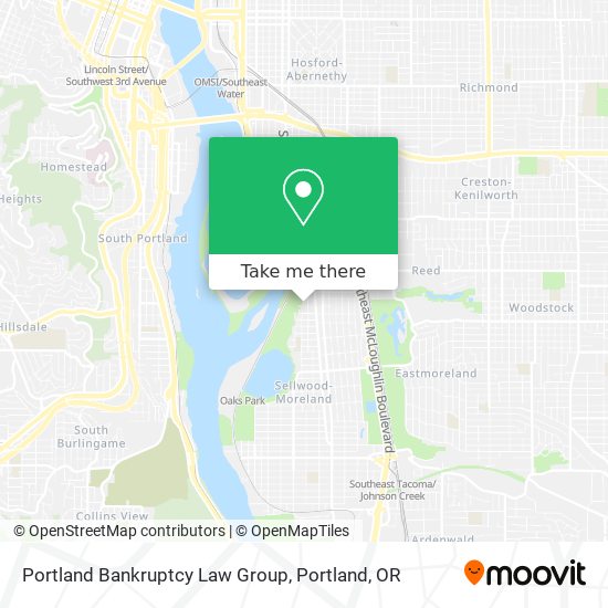 Portland Bankruptcy Law Group map