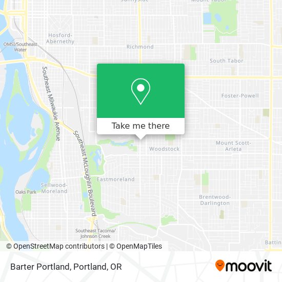 Mapa de Barter Portland