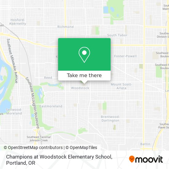 Mapa de Champions at Woodstock Elementary School