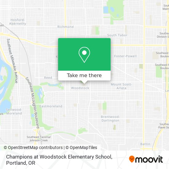 Champions at Woodstock Elementary School map