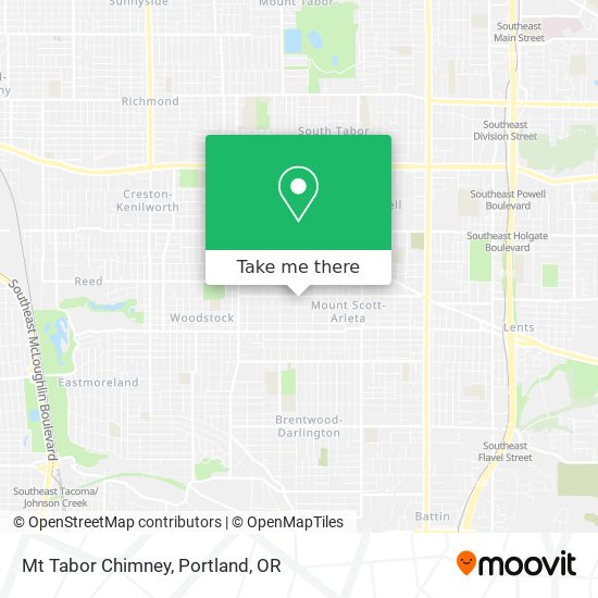 Mt Tabor Chimney map