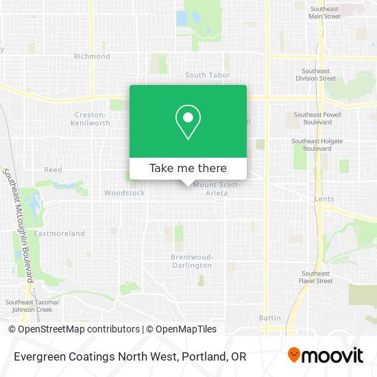 Evergreen Coatings North West map