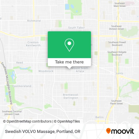 Swedish VOLVO Massage map