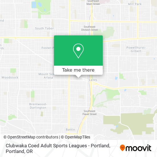 Clubwaka Coed Adult Sports Leagues - Portland map