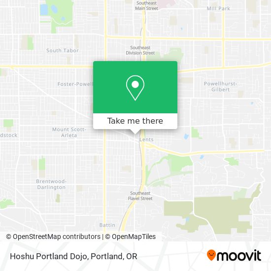 Mapa de Hoshu Portland Dojo