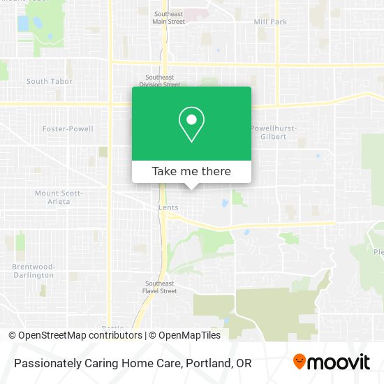 Mapa de Passionately Caring Home Care