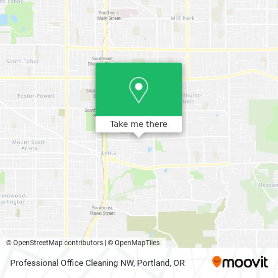 Professional Office Cleaning NW map