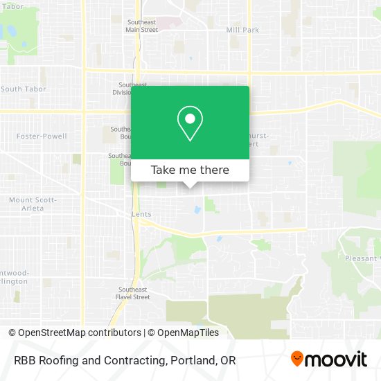 RBB Roofing and Contracting map