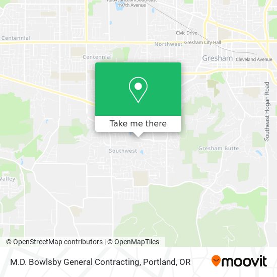 M.D. Bowlsby General Contracting map