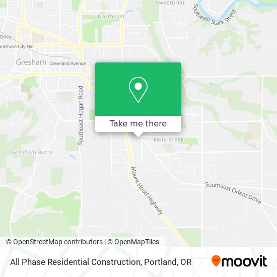 All Phase Residential Construction map
