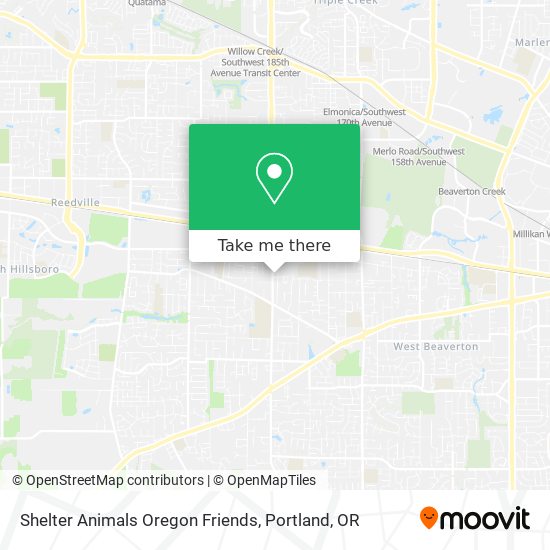 Mapa de Shelter Animals Oregon Friends