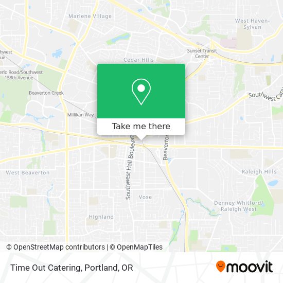 Mapa de Time Out Catering