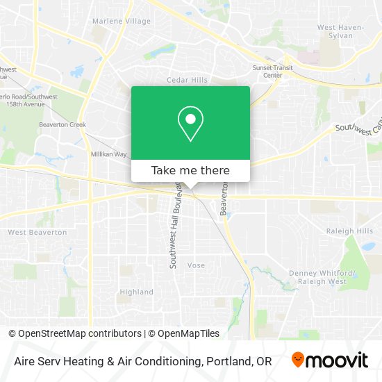 Mapa de Aire Serv Heating & Air Conditioning