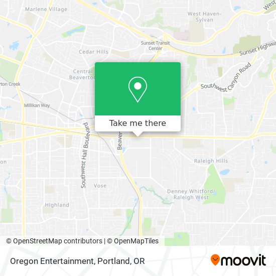 Oregon Entertainment map