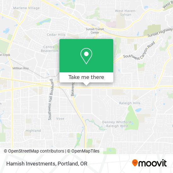 Mapa de Hamish Investments