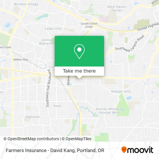 Farmers Insurance - David Kang map