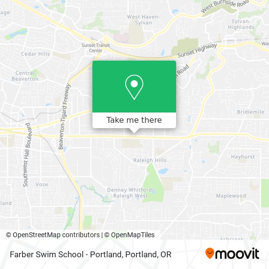 Farber Swim School - Portland map