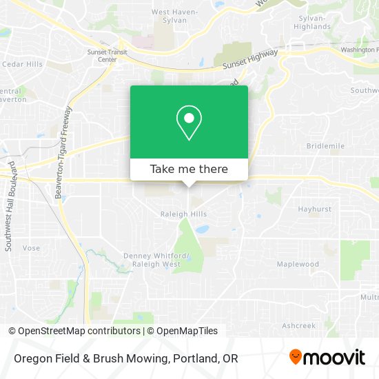Mapa de Oregon Field & Brush Mowing