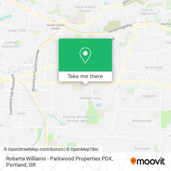 Roberta Williams - Parkwood Properties PDX map
