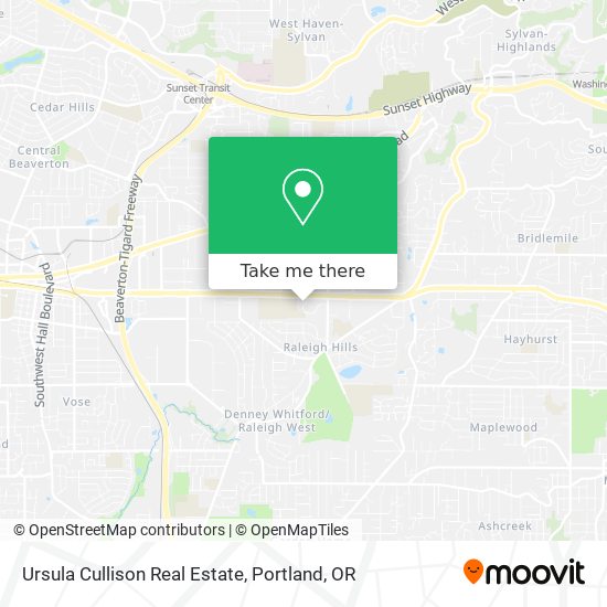 Ursula Cullison Real Estate map