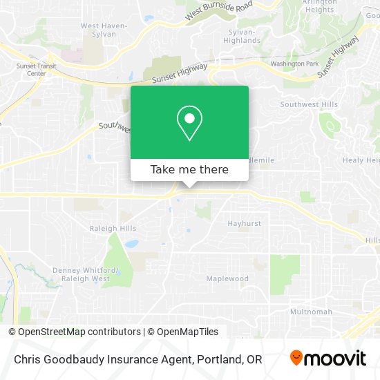 Mapa de Chris Goodbaudy Insurance Agent