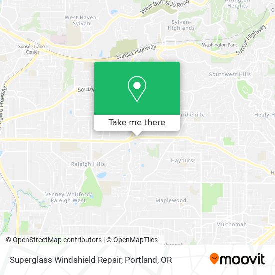 Mapa de Superglass Windshield Repair