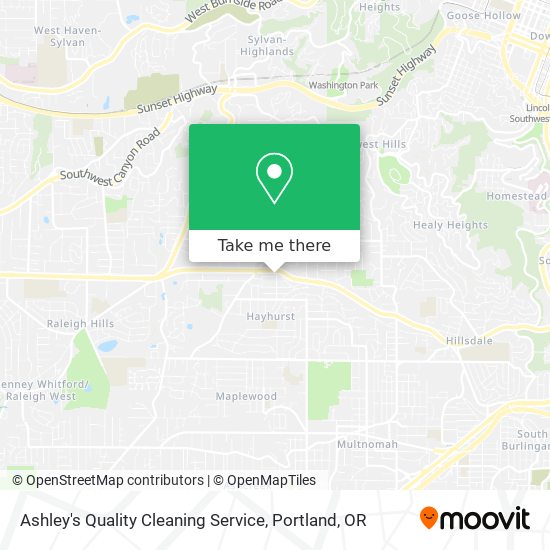 Mapa de Ashley's Quality Cleaning Service