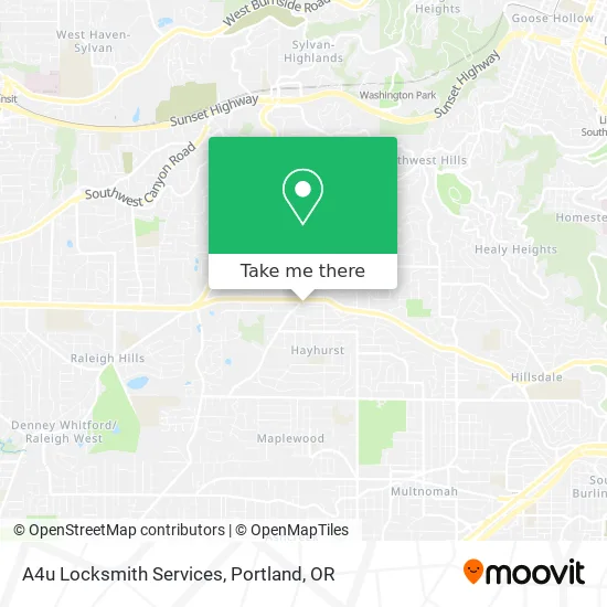 A4u Locksmith Services map
