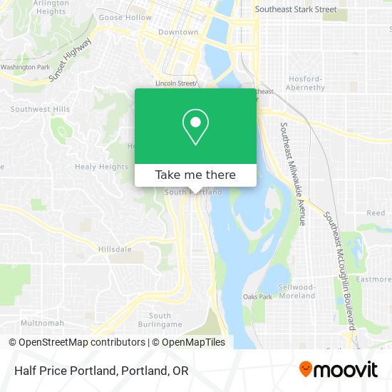 Half Price Portland map