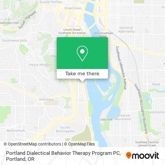 Portland Dialectical Behavior Therapy Program PC map